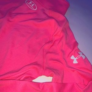 Hot pink Under Armor quarter zip up